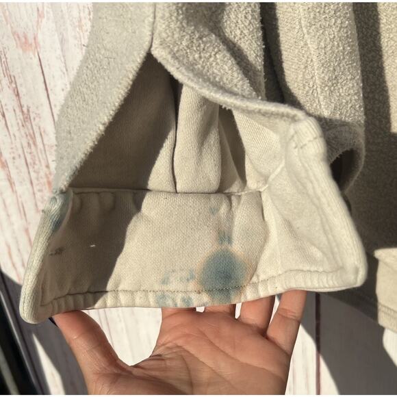 Free People Ruby Jacket Shacket Distressed Elbow Patch Button Up Ovresized S - Picture 15 of 16